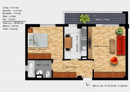 2 camere, Decomandate, Metrou D. Leonida, Bucuresti SUD