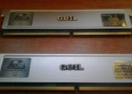 2x Placute Ram Geil 256mb ddr2