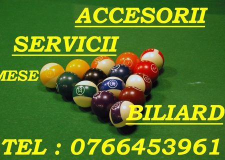 Accesorii si Servicii Mese Biliard.