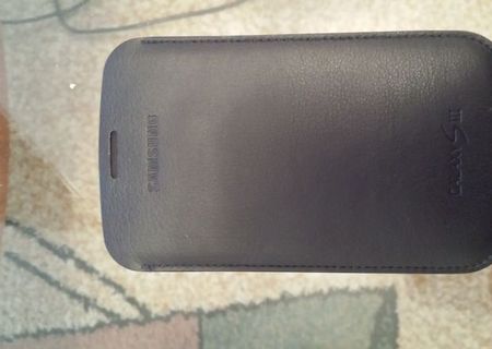 Accesoriu SAMSUNG Husa Leather Pouch (Navy Blue) [i9300, i9305]