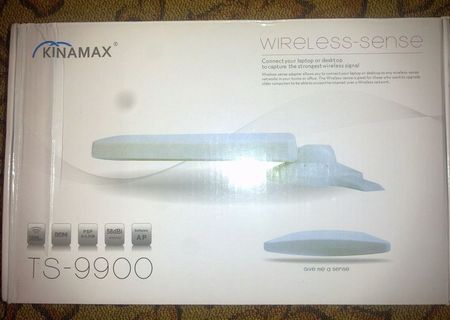 Adaptor Wireless Kinamax TS- 9900, 58db, 5m Cablu Adaptor Wireless Kinamax TS- 9900, 58db, 5m Cablu