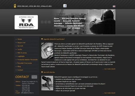 Agentie detectivi particulari RDA - Detectivi particulari Bucuresti