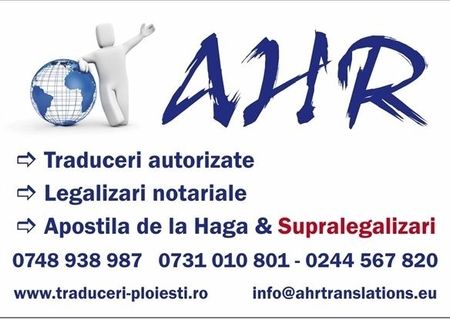AHR TRADUCERI ÎN ROMÂNIA AHR TRADUCERI ÎN ROMÂNIA