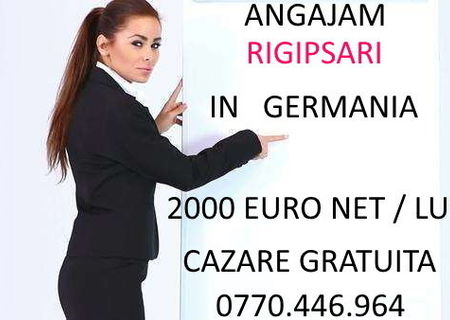 Angajam rigipsar in Germania