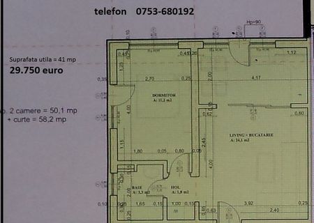 Apartament 2 camere, 41mp, Periferie Apartament 2 camere, 41mp, Periferie