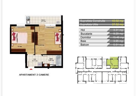 Apartament 2 camere 43 mp apropiere metrou Berceni Apartament 2 camere 43 mp apropiere metrou Berceni
