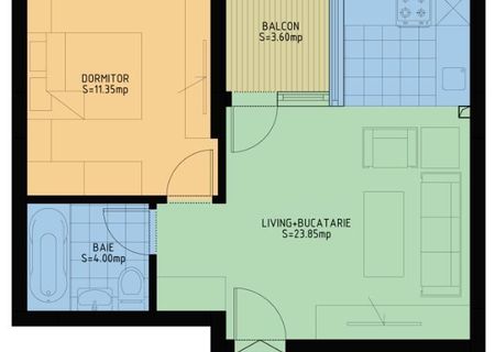 Apartament 2 camere 45mp Berceni Oltenitei Metrou