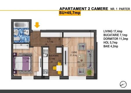 Apartament 2 camere 46mp Berceni Metrou Leonida Apartament 2 camere 46mp Berceni Metrou Leonida