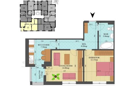Apartament 2 camere 48mp Apartament 2 camere 48mp