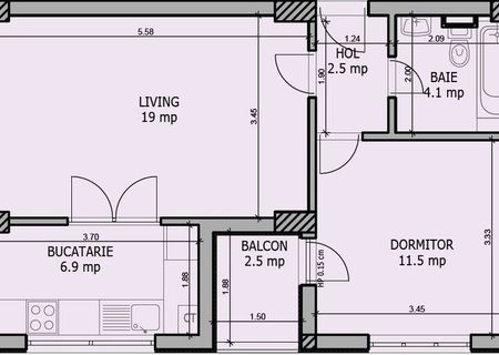 Apartament 2 camere 52