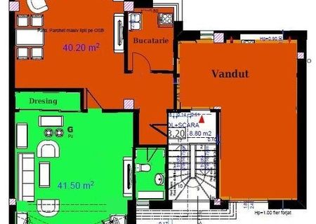 Apartament 2 camere in vila, Bartolomeu