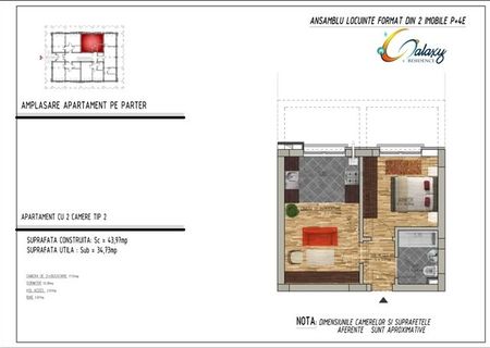 Apartament 2 camere -  M. Dimitrie Leonida