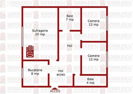 Apartament 3 camere - 53 000 euro negociabil