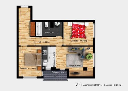 Apartament 3 camere 65 mp Apartament 3 camere 65 mp