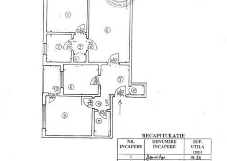 Apartament 3 camere, 70 mp, Titan - Trapezului