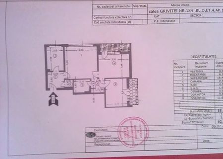 Apartament 3 camere de vanzare Calea Grivitei (proprietar)