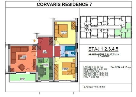 Apartament 3 camere decomandat Lidl sos. Oltenitei