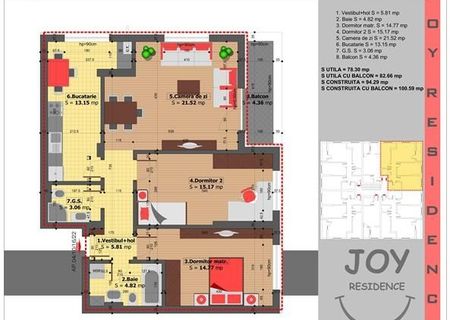 Apartament 3 camere Soseaua Oltenitei Stradal Apartament 3 camere Soseaua Oltenitei Stradal