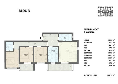 Apartament 4 camere 100mp Berceni Bloc nou Apartament 4 camere 100mp Berceni Bloc nou