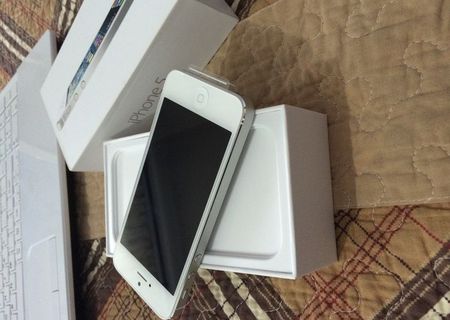 Apple iPhone 5 alb, nou NEVERLOCKED, factura, asigurare 2 ani