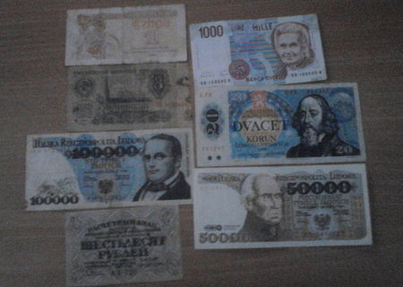 Bani vechi ( monede si bancnote )