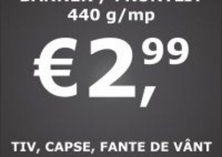 Bannere Publicitare la doar 2.99 euro/mp!