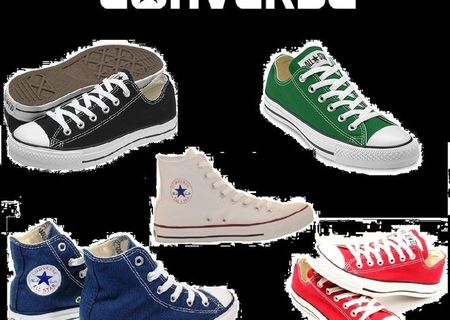 Baschete si tenisi Converse All Star bleumarin/rosu/verde/alb/negru