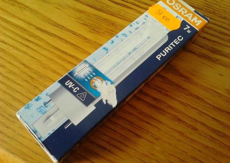 Bec UV-C, 7W osram nou ! Bec UV-C, 7W osram nou !