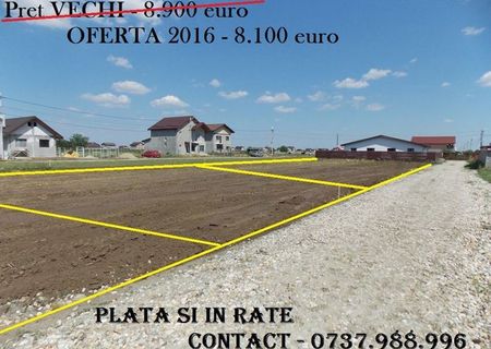 Berceni Ilfov, teren Intravilan 300 mp / curent la lot + RATE