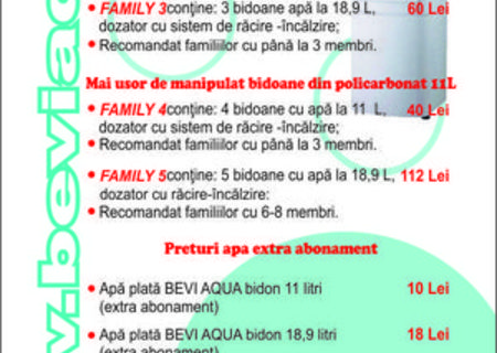 BEVIAQUA APA LA DOZATOR PENTRU ACASA
