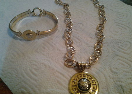 Bijuterii versace (bratara +lant medalion)