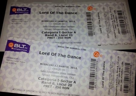 Bilet Lord Of the Dance 12 Martie