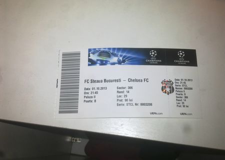 bilete la steaua vs chlesea