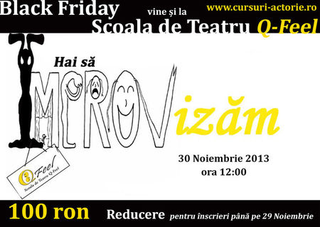 Black Friday vine cu reduceri la cursurile Q-Feel! Black Friday vine cu reduceri la cursurile Q-Feel!