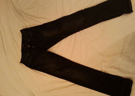 Blugi ZARA BLACK TAG, SKINNY FIT, NEGRI