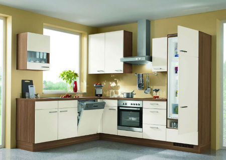 Bucatarie promotionala Bauformat Manhattan magnolia Bucatarie promotionala Bauformat Manhattan magnolia