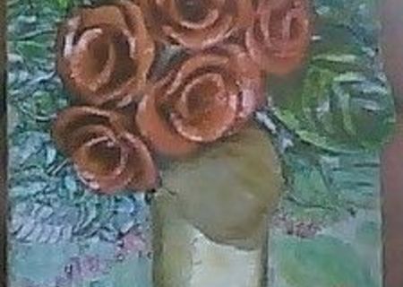 buchet cu   trandafiri