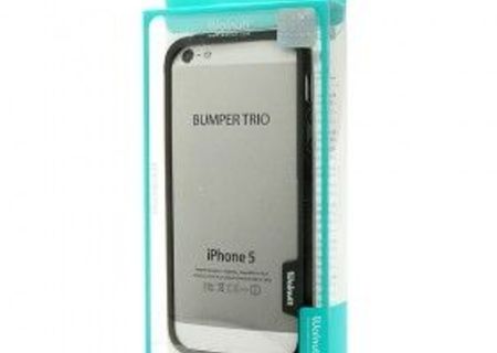 Bumper iPhone 5/5S Walnutt, Alb, Gri si Negru