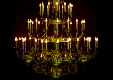 Candelabru Policandru mare din alama bronz- candelabre