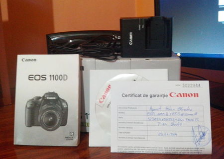Canon 1100D + obiectiv 18-55 mm III