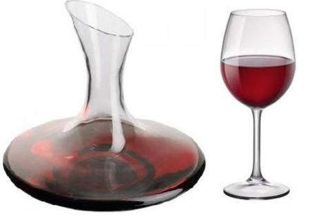 Carafa de vin cu 6 pahare set