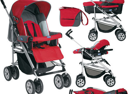 Carucior copii sport, landou si scoica cu accesorii