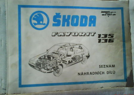 Catalog piese, manual reparatii Skoda Favorit