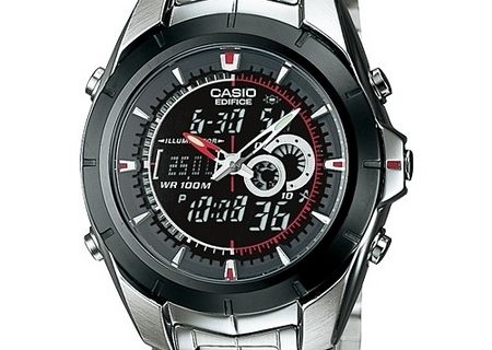 Ceas Casio Edifice EFA-119BK-1A Active Dial Watch nou Ceas Casio Edifice EFA-119BK-1A Active Dial Watch nou