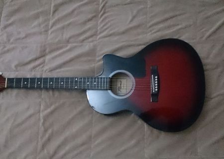 Chitara electro acustica flame +husa +acordor