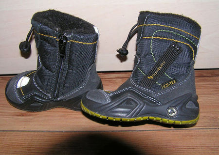 CIZME BAMBOLINI- marimea 19- 20, interior 12-12.5 cm, PIELE, impermeabile