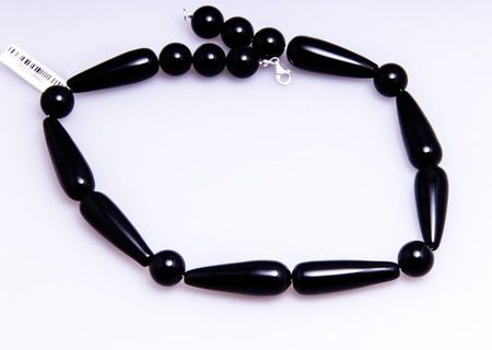 Colier - colaj din onyx si argint. 0813-0002