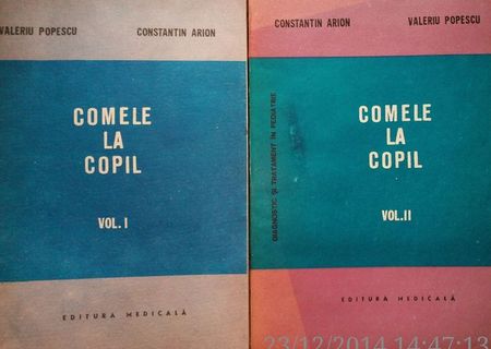 Comele la copil , 2 vol. V. Popescu , C. Arion , 1985