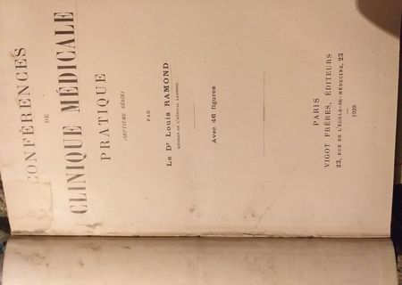 Conferences de clinque medicale pratique, 1929
