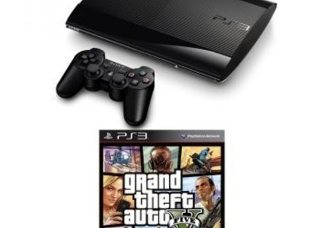 Consola Sony PlayStation 3, 500GB + Controller Dualshock 3 + Joc GTA 5